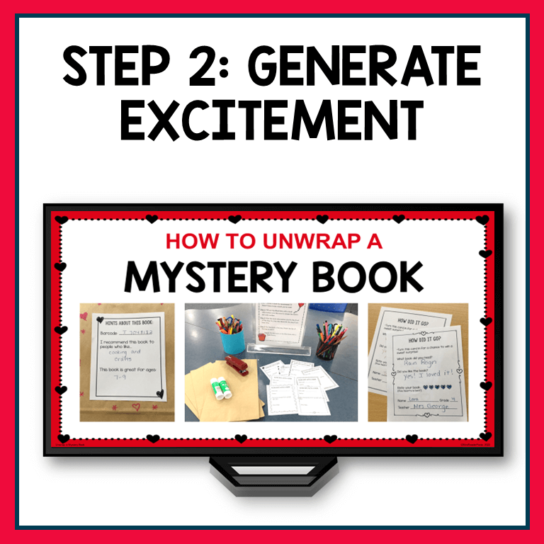 Directions slide presentation for students with text: Step 2 Generate Excitement.