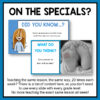 Did You Know and What Do You Think slides with text On the Specials?