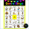 BINGO card screenshot in Genre Bingo game.