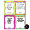 Clue cards screenshot in Genre Bingo game.