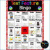 Screenshot of Text Feature Bingo game board.