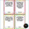 Screenshot of 4 text Bingo clue cards.