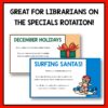 2 screenshots of Kwanzaa slides below Part I - Whole Class Lesson title. Part I introduces December holidays: Christmas, Hanukkah, Pancha Ganapati, Kwanzaa, Boxing Day, and Christmas in Mexico text in footer.