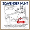 Screenshot of Scavenger Hunt printable with thumbnail image of answer key. Footer reads Scavenger Hunt can be a coloring sheet or activity after the lesson. All images and information appear in the lesson and scrolling slides.