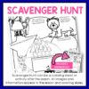 Screenshot of Scavenger Hunt printable with thumbnail image of answer key. Text reads Scavenger Hunt can be a coloring sheet or activity after the lesson. All iamges and information appear in the lesson and scrolling slides.