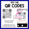 Test the QR codes directions for customers with screenshot of successful test results.