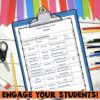 Image of Sample Center Planning Chart on clipboard with Engage Your Students text below.