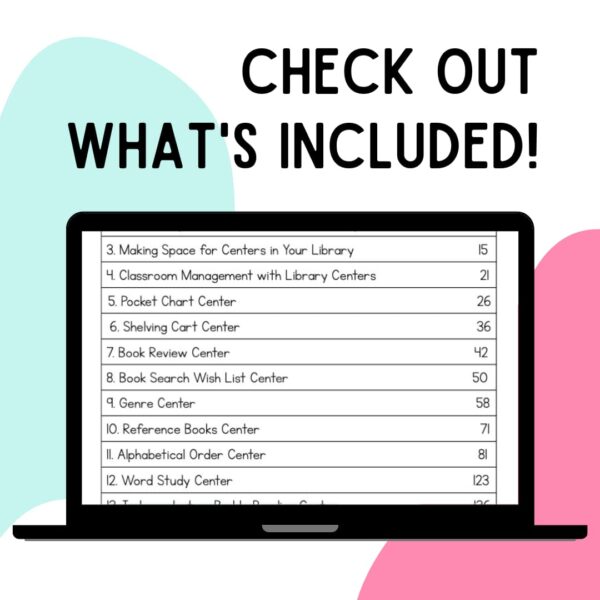 Check out what's included title text above image of laptop with table of contents open.