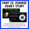 Part II: Zombie Dewey Story with 2 sample slide screenshots. It takes about 30-40 minutes.