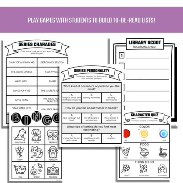 Library Goal Setting Elementary Bundle | Librarians Teach