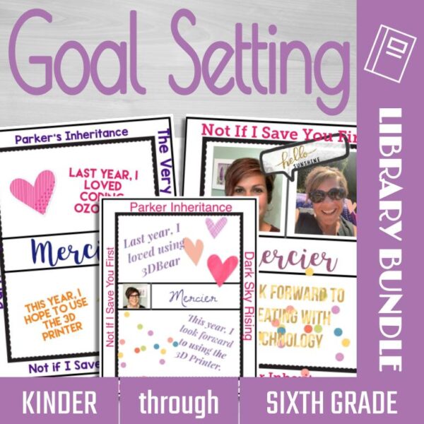 Goal setting sheets for kindergarten through 6th grades.