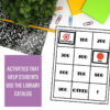 Activities that help students use the library catalog text with printable activity board.