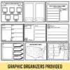 Nine graphic organizer printable sheets provided.