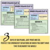 PreK library sub plans for 3 days with text: Just print and go; Perfect for emergency situations or when you don't have time to reinvent the wheel!
