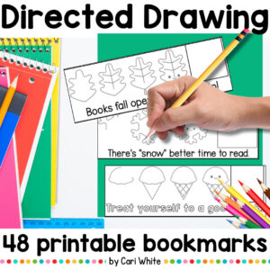 48 Directed Drawing Printable Bookmarks.