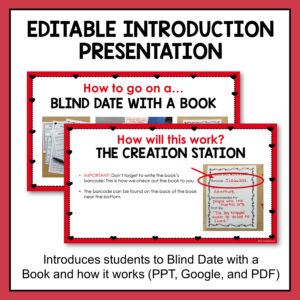 2 editable lesson presentation slides to explain how the program works.
