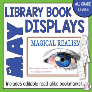 Magical Realism poster sample with text: All Grade Levels; Includes editable read-alike bookmarks!