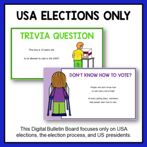 USA Elections only with images from product.