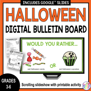 Would You Rather question slide with 3 pages of printables and text: Grades 2-5.