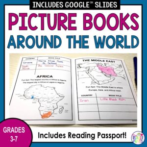Photo of reading passport product with title Picture Books Around the World