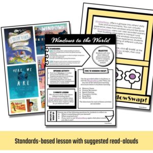 Standards-based lesson plan pages with suggested read-alouds.